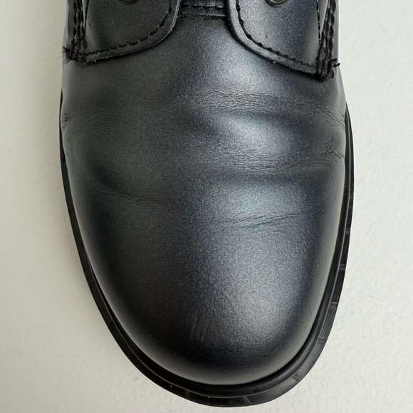 Vintage Dr. Martens England 1460 Metallic Graphite Shimmer Silver MIE Boots UK 9 - Picture 7 of 16